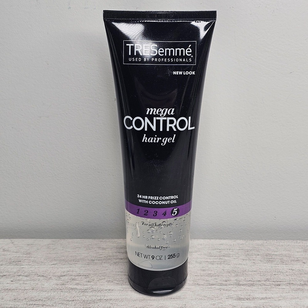 TRESemme Hair‎ Gel Mega 24 Hour Frizz Control Level 5 w/Coconut Oil NEW 9 oz